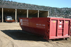 construction material recycling container